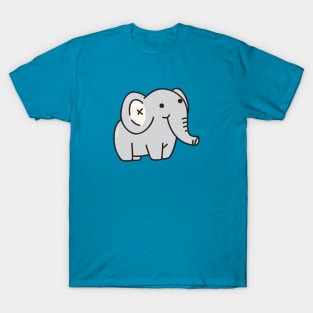 Cute Baby Elephant Doodle Drawing T-Shirt